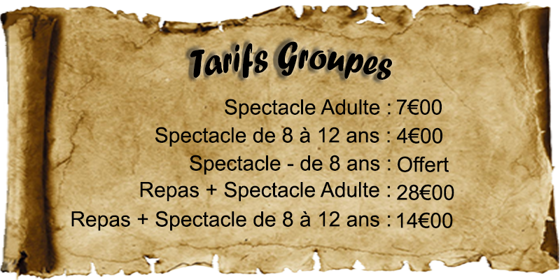 Tarifs Groupe