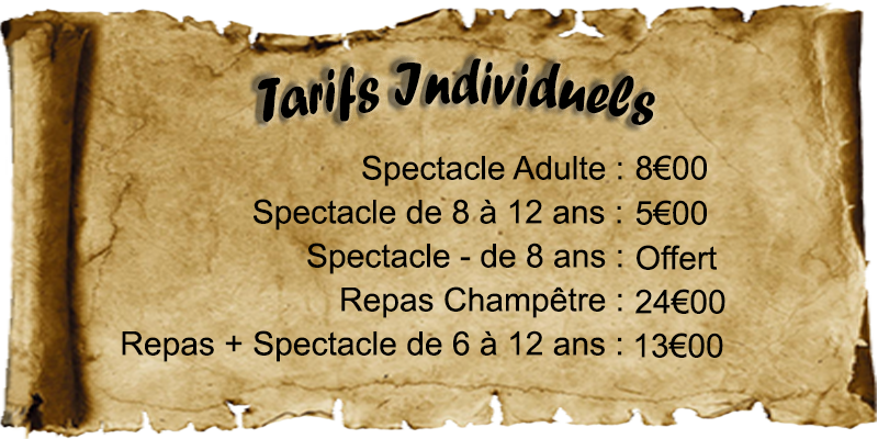 Tarifs Individuels