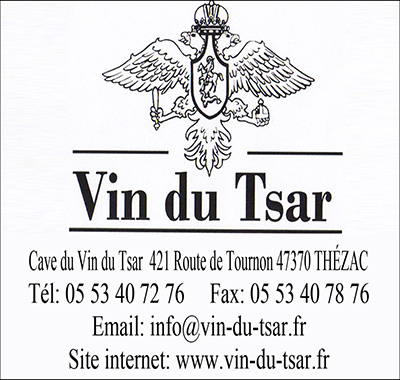 Encart Vins du Tsar
