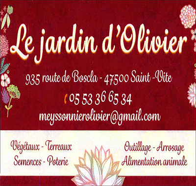 encart Jardin d'Olivier